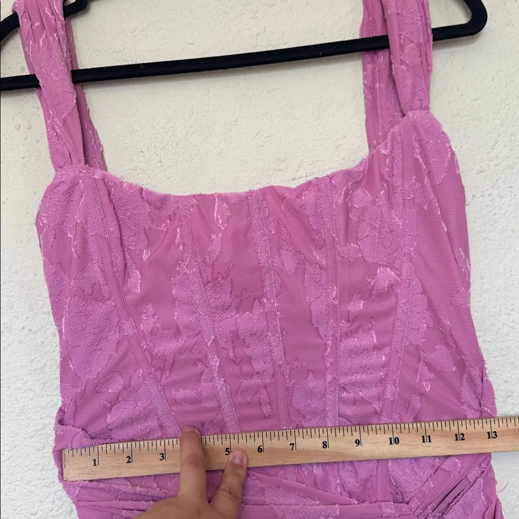 HOUSE OF CB 'Cesca' Rose Pink Floral Maxi Dress NWOT size M - Image 8