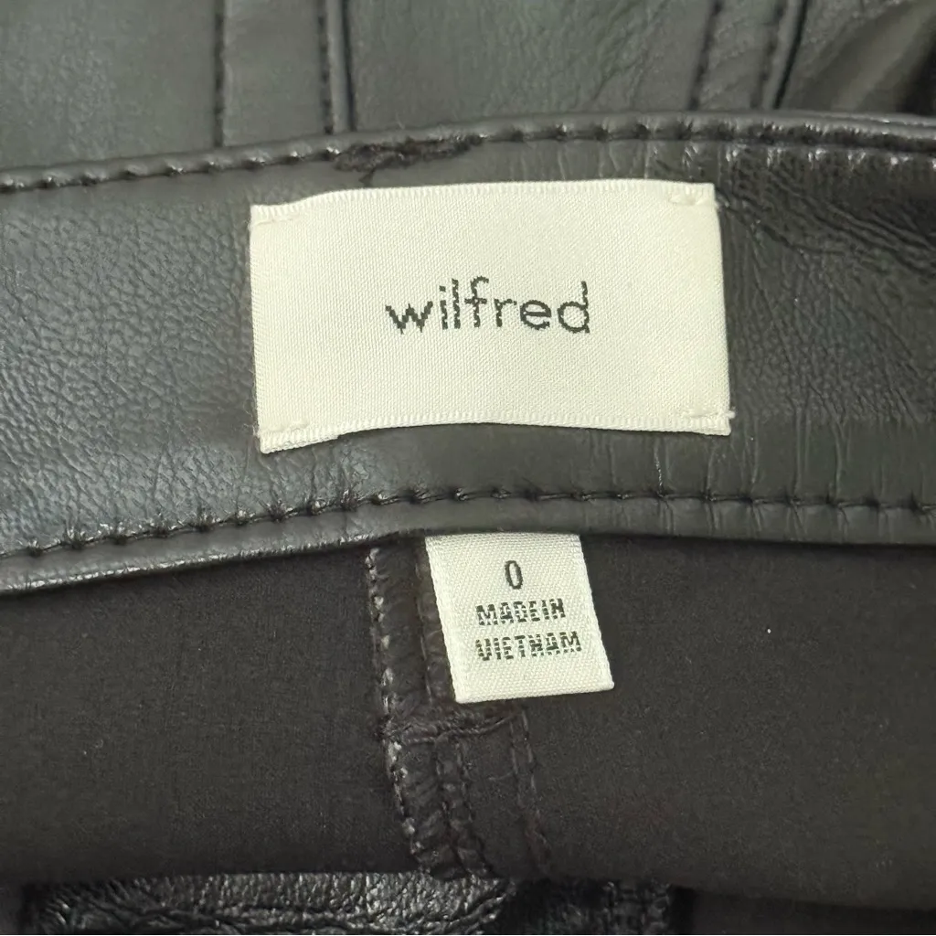 Aritzia Wilfred Melina High Waisted Black Pants - Image 4