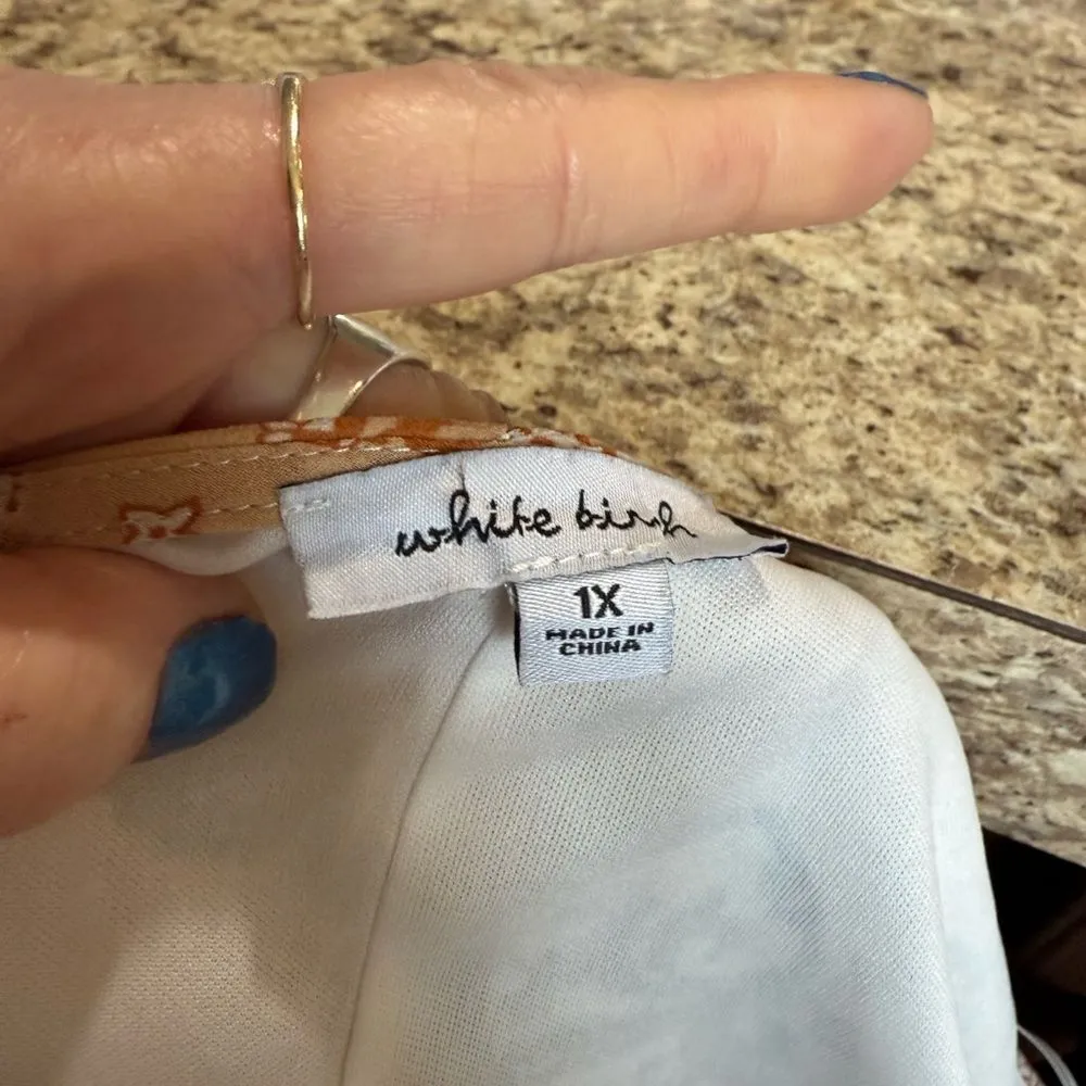 White Birch Tan Wrap Sundress Bishop Sleeves - Image 7