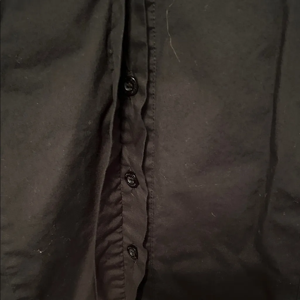 Burberry Brit Black Short Sleeve Button Down Shirt Size XL - Image 4