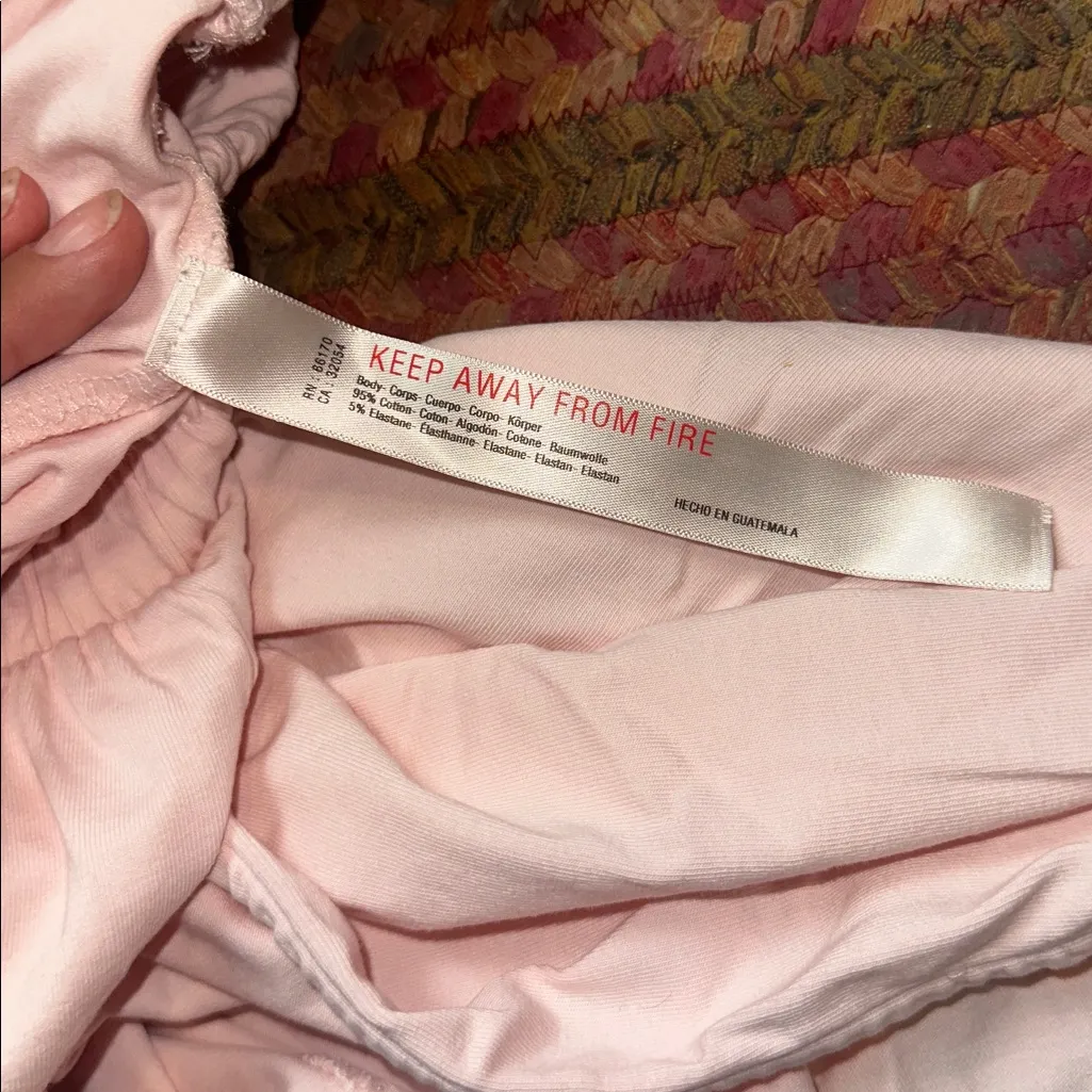 FREE PEOPLE MOVEMENT HOT SHOT LIGHT PINK SIDE SLIT WIDE LEG SWEATPANTS STRETCH - Image 7