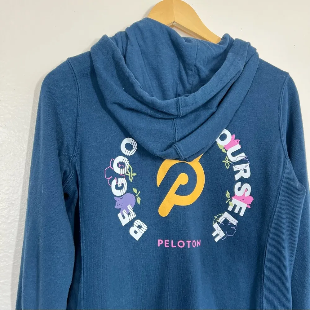 Peloton Blue Ultimate Fleece Full Zip Hoodie - Image 7