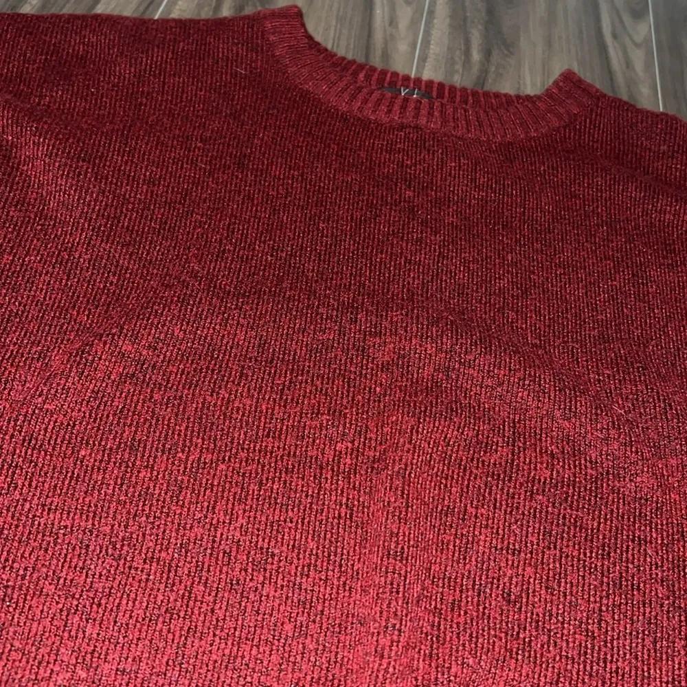 Lulus Scenic Walks Burgundy Crew Neck Pullover Sweater Red - Image 3
