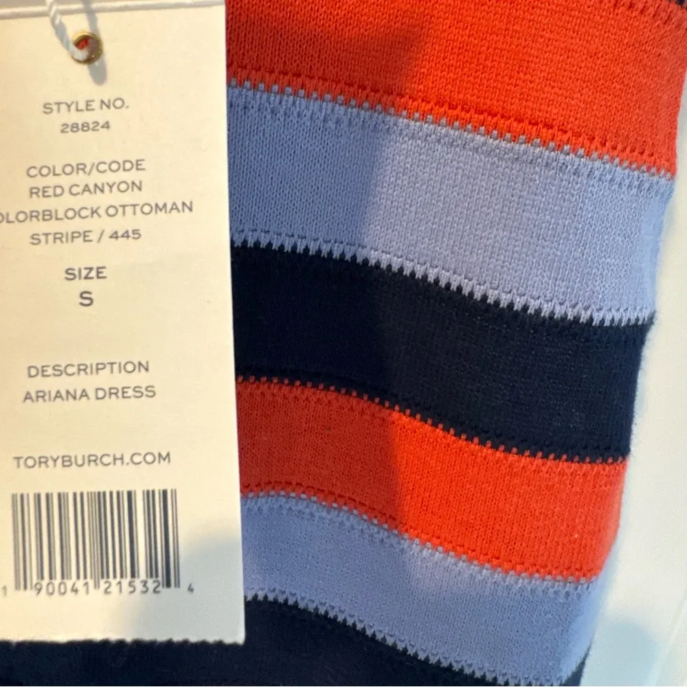 NWT Tory Burch "Ariana" sleeveless striped knit fringed hem | S - Image 4