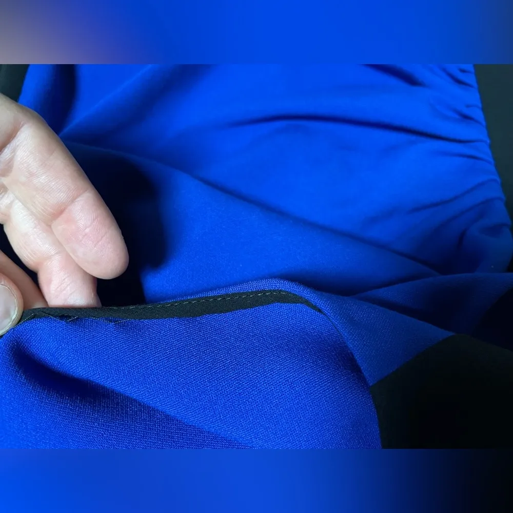 DVF Diane Von Furstenberg LAURA Stretch
Colorblock Dress - Image 11