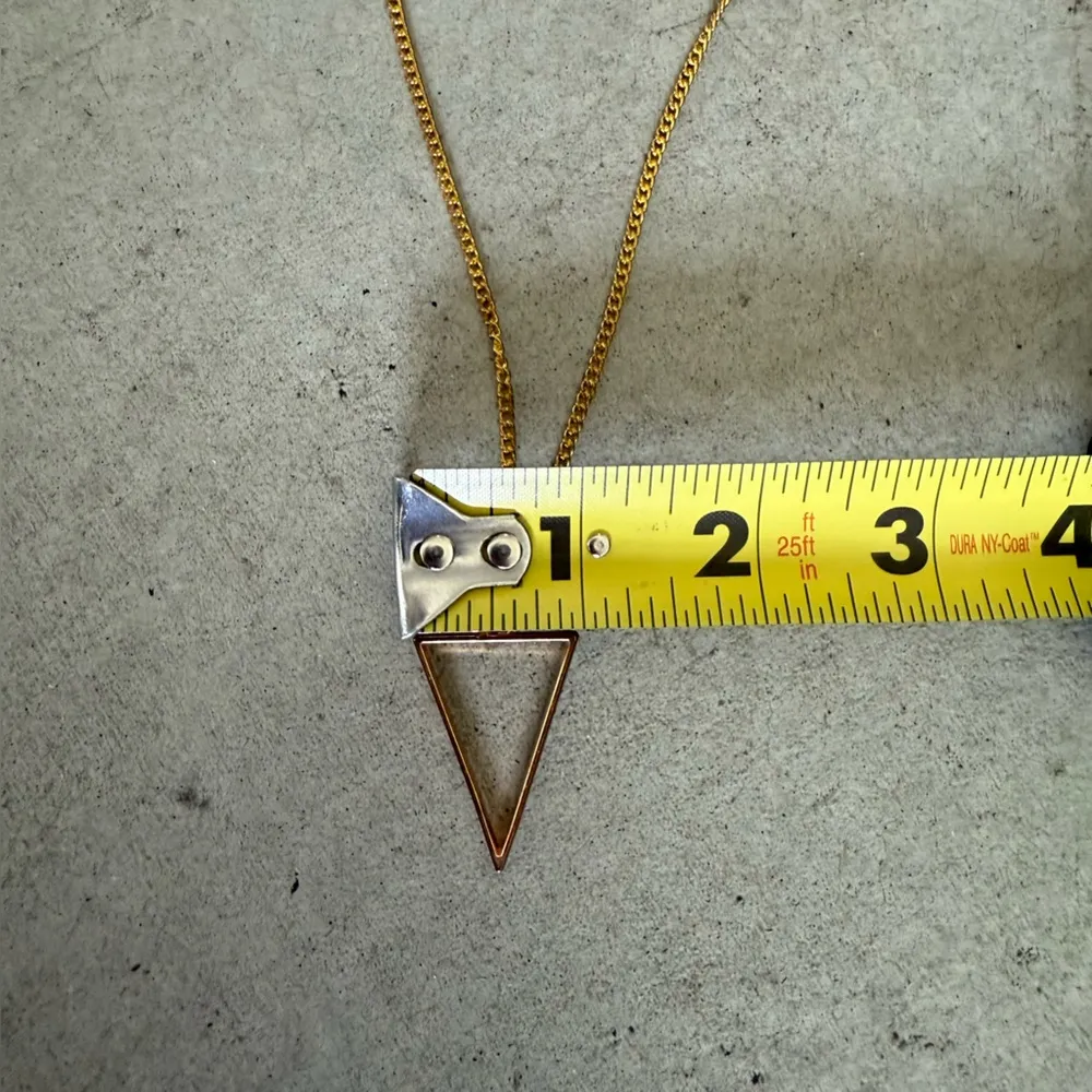 Urban Outfitters / Gold Triangle Necklace - Image 3