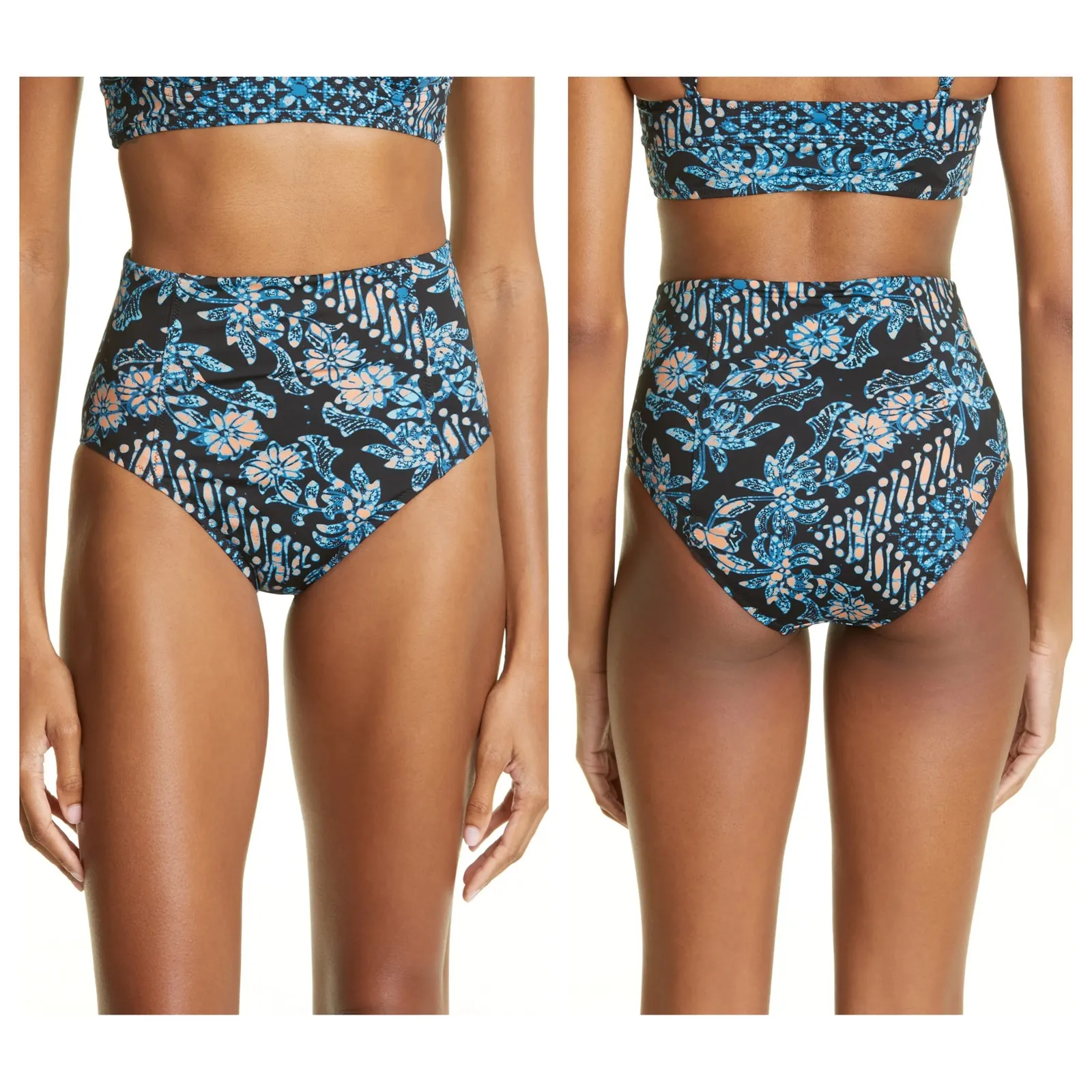 Ulla Johnson Zahara Paisley High Waist Bikini Bottoms Size Medium - Image 8