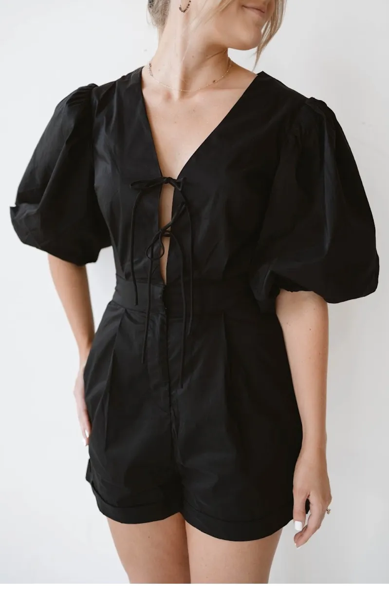 Gameday Romper Black - Image 4