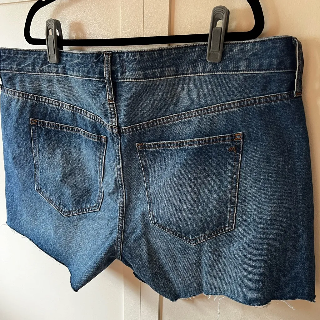 Madewell Relaxed Denim Women’s NWT Plus‎ Size Jean Shorts Size 18 - Image 9