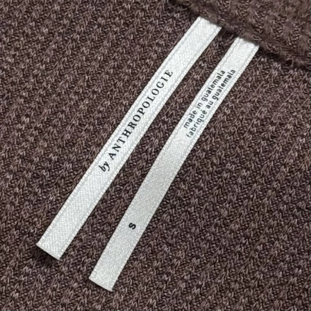 Anthropologie Draped Cowl Neck Long Sleeve Blouse Brown Capsule Cabincore S - Image 7