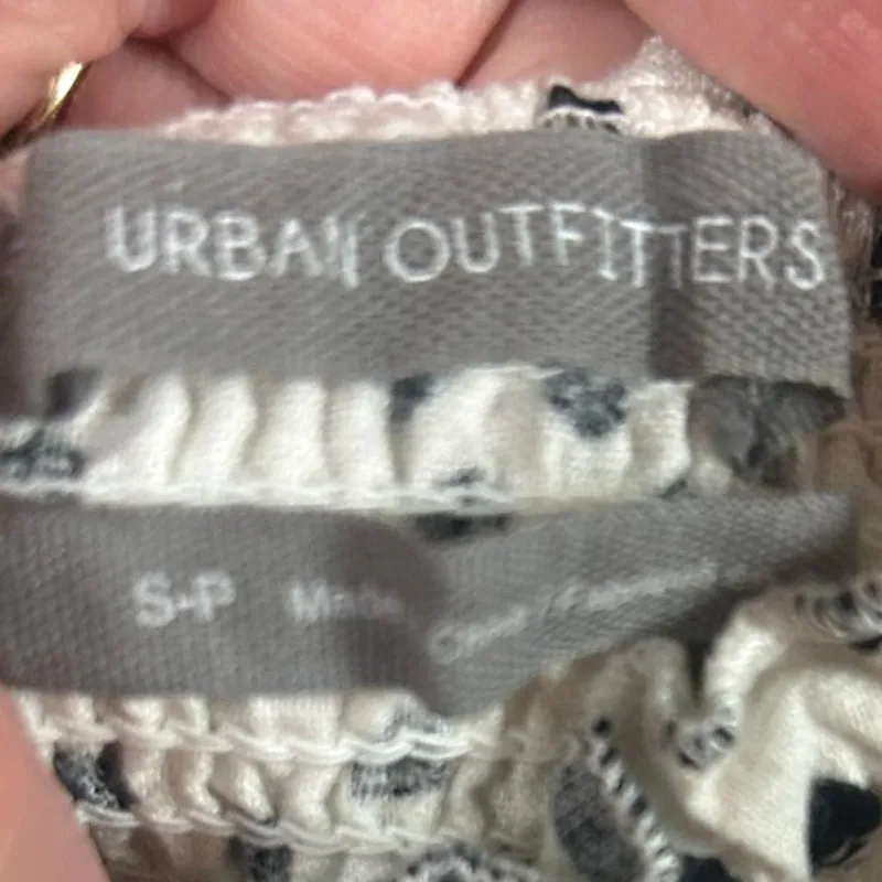 Urban Outfitters Remy Linen Ruffle Square Neck Midi Dress size S - Image 5