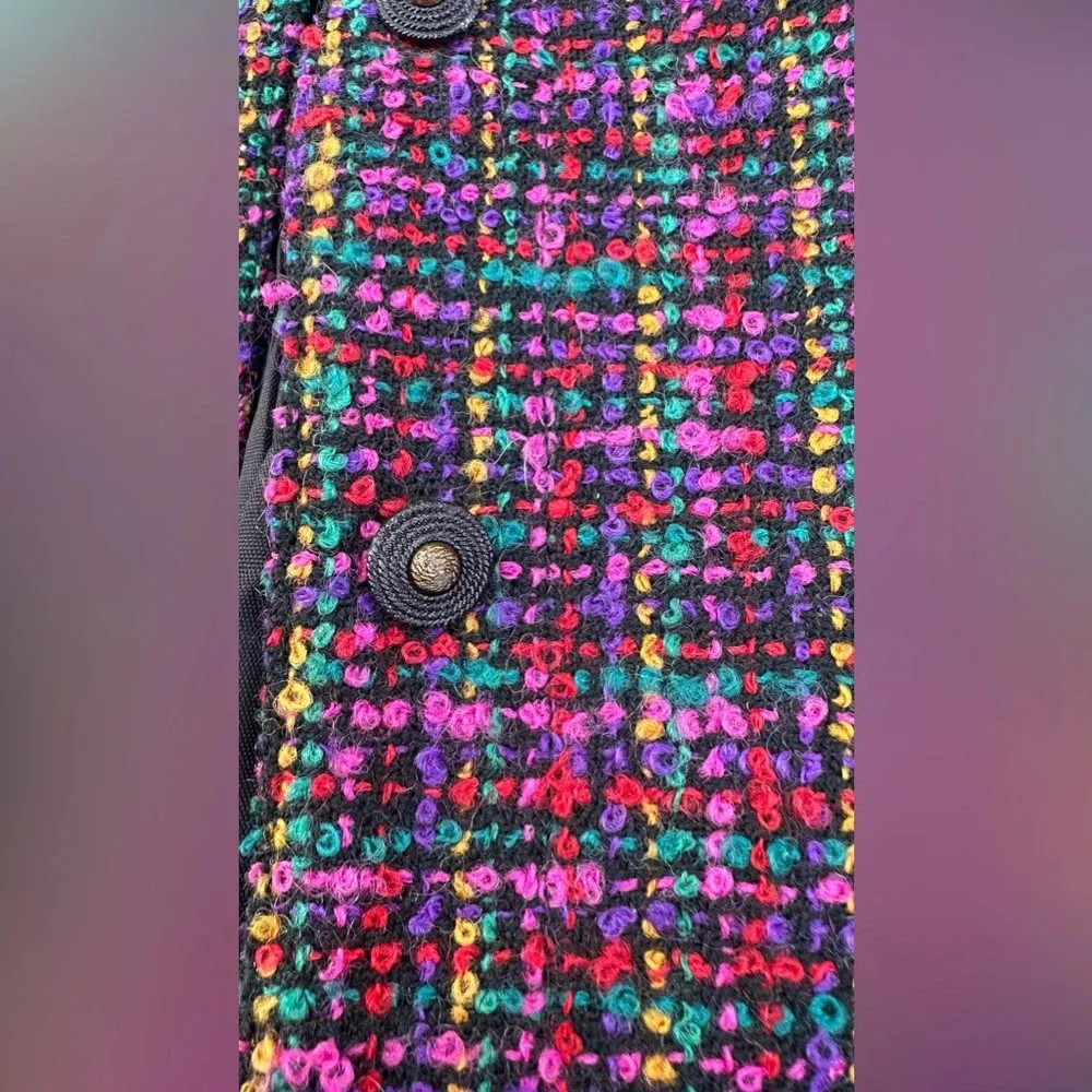 Orvis Vintage  Blazer Tweed Jacket Women's Open Front Blazer Boho Chic Size M - Image 13