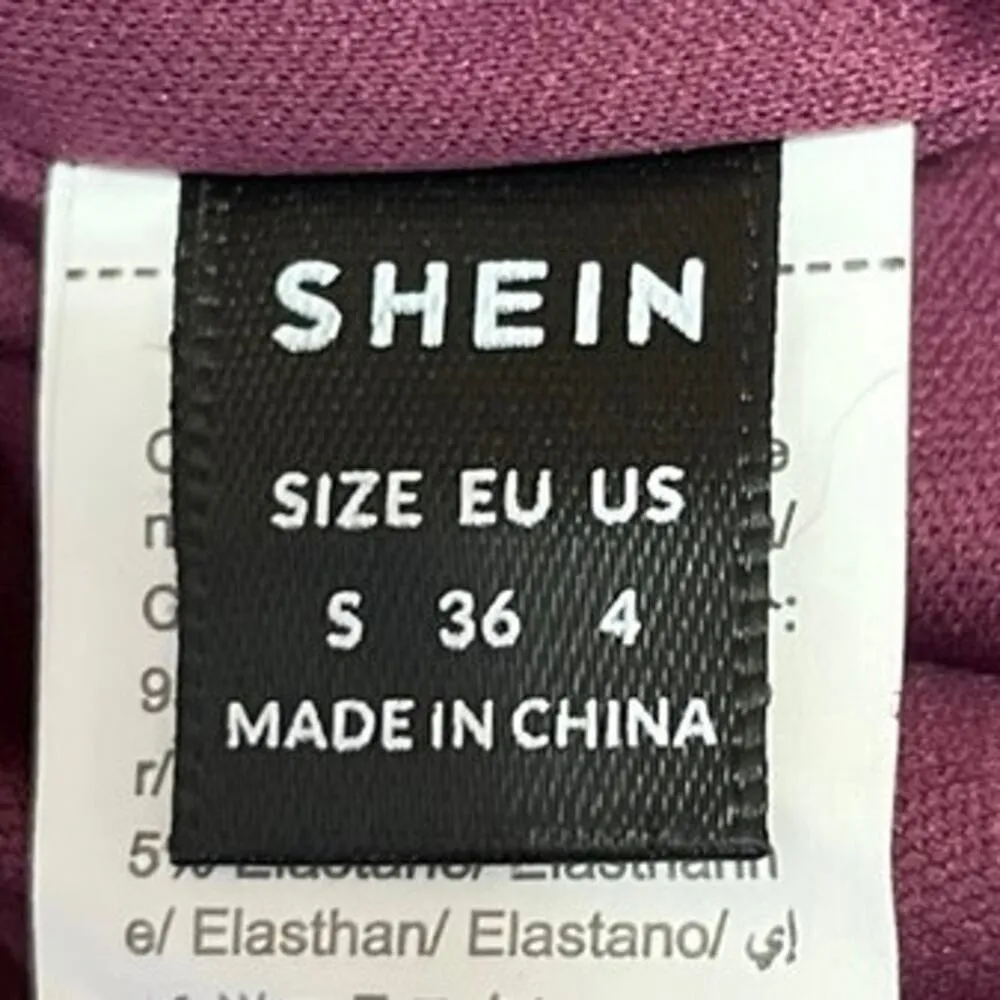 Shein Pink Orange Tie Dye Sleeveless Asymmetric Camisole Mesh Midi Dress Sz 4 - Image 4