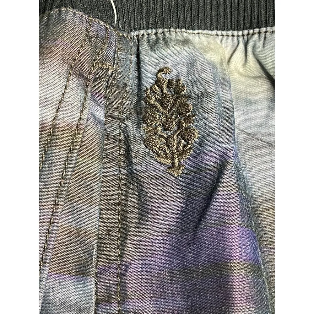 Free People Movement women's Mesmerize Me Printed Pants S NWT Cargo Relaxed Purple - Image 7