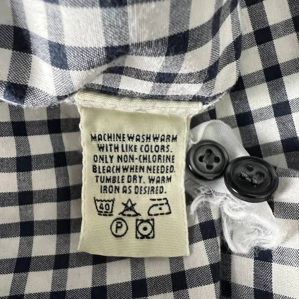 Eddie Bauer Gingham Women's Button Down Shirt Size Small - Image 9