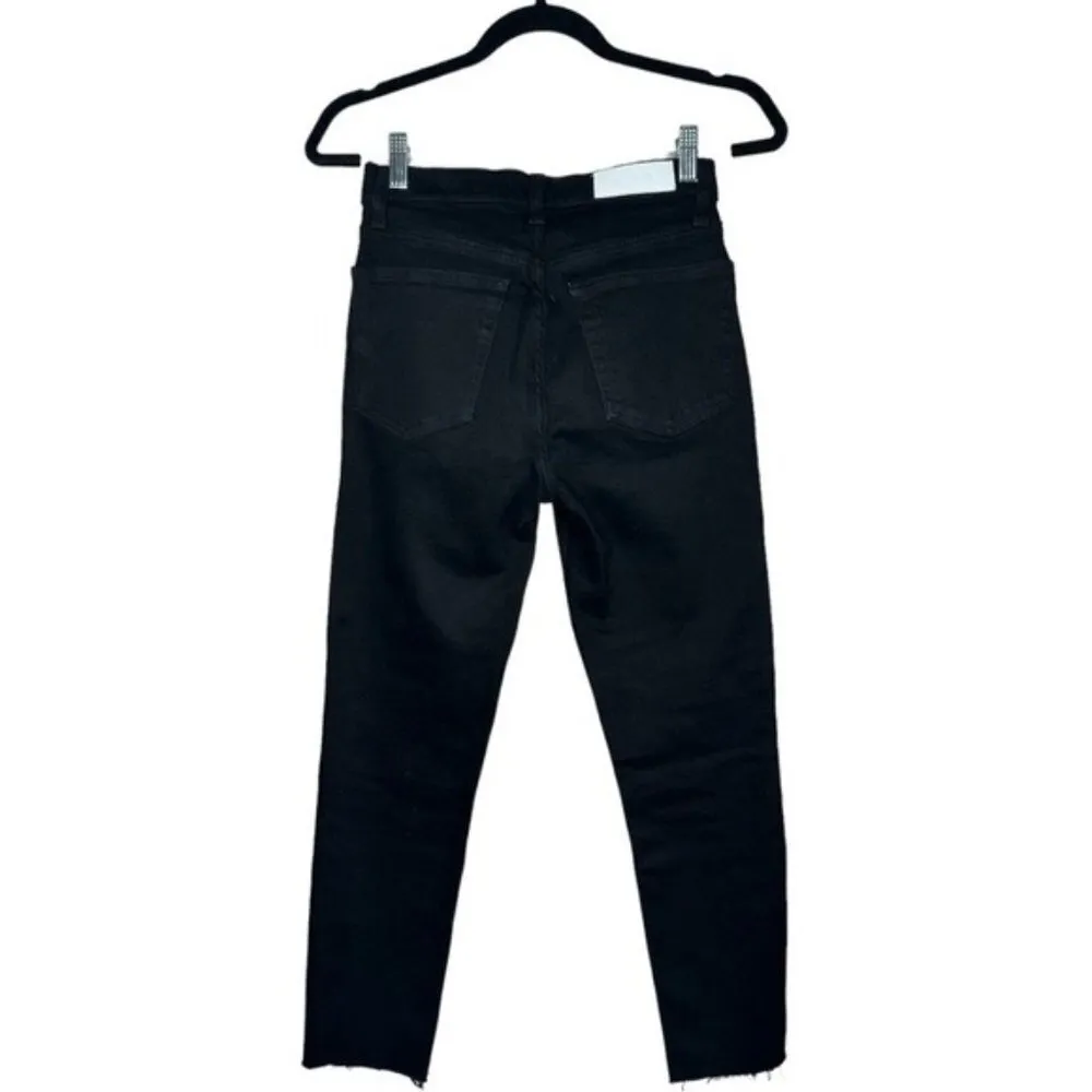 RE/DONE 90’s Originals High Waist Ankle Crop Jeans Black Size 26 - Image 9