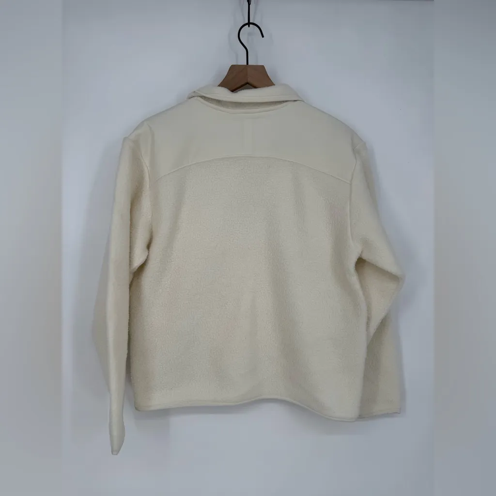 Allbirds  Women's‎ Fluff Fleece Pullover Natural White Size S - Image 8