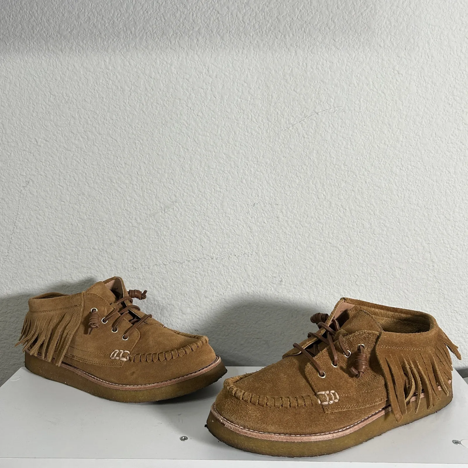 Sperry X Rebecca Minkoff Boots Gum Crepe Sole Wallabee Style Moccasin Size 11 - Image 3