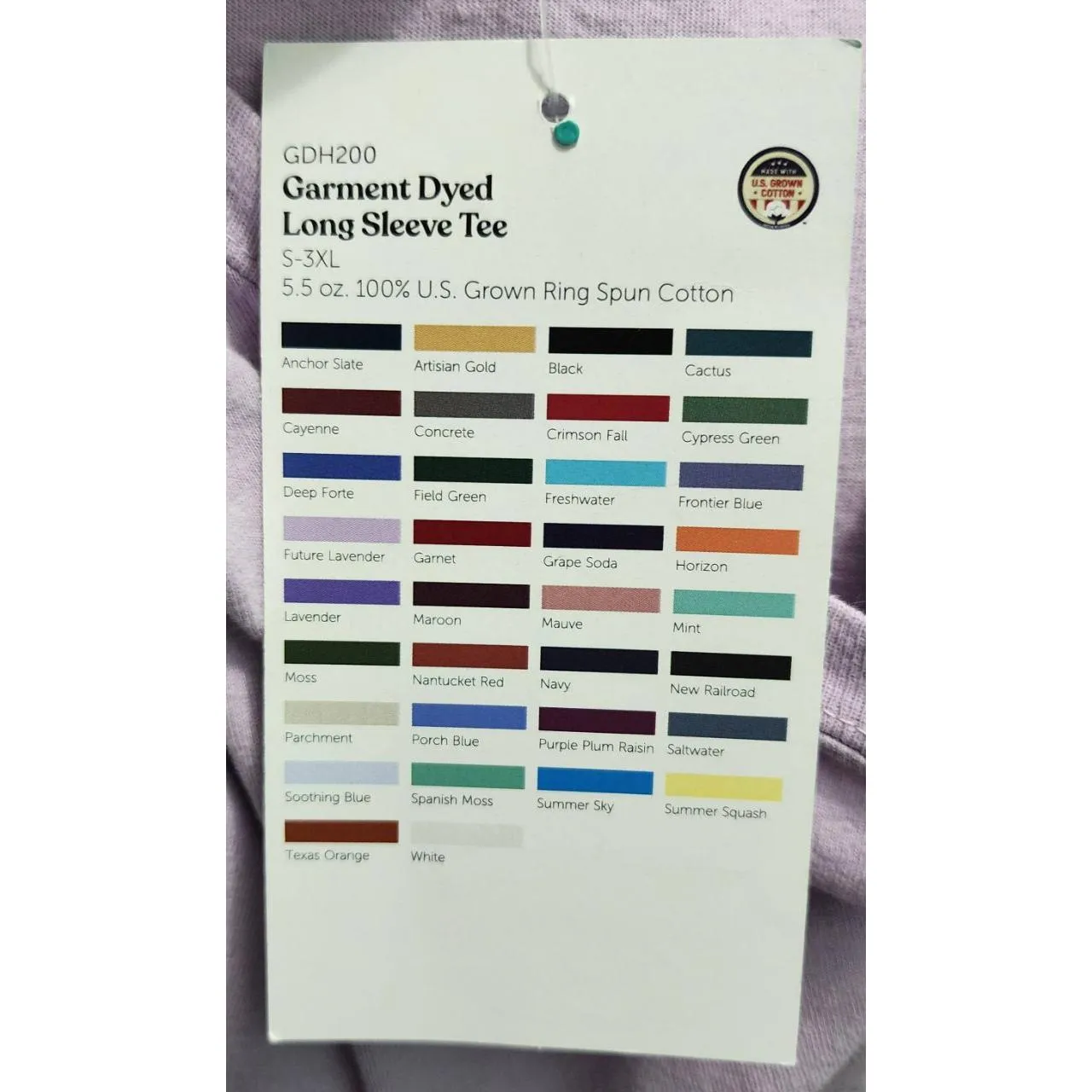 Comfort Wash Long Sleeve Tee Womens Size Large Purple Crew Neck Cotton‎ - Image 6