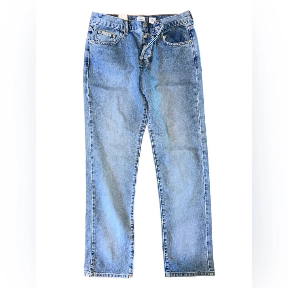 NWT Y2K CALVIN KLEIN JEANS. Easy low rider size 9 Jr. straight leg button fly - Image 2