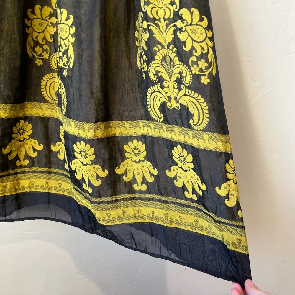 Anthropologie Womens Smocked Fairy Witchy Vamp Whimsigoth dress‎ strapless goth Yellow Size undefined - Image 2