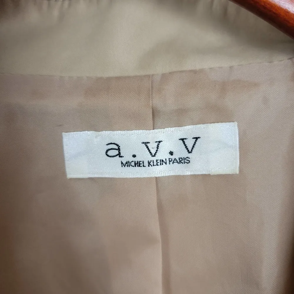 a.v.v. Michel Klein Womens Jacket Size 42 Paris Brown Collared Full Zip Pockets - Image 52