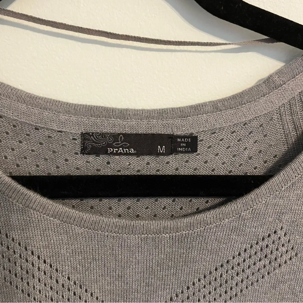 Prana Mainspring Sweater, Grey, Size M - Image 6