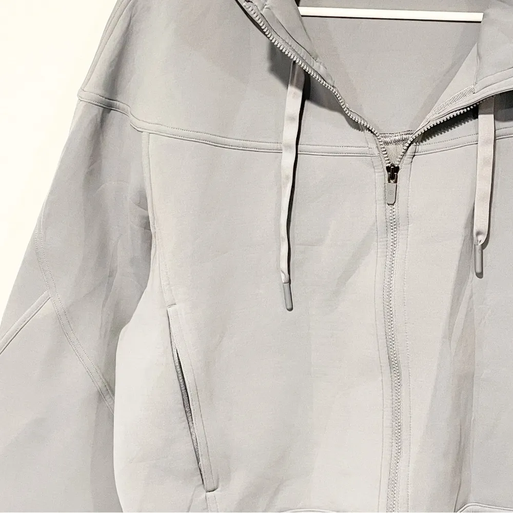 LULULEMON ATHLETICA Rogue Renegade Zip Hoodie in Rhino Grey Size 12 - Image 3