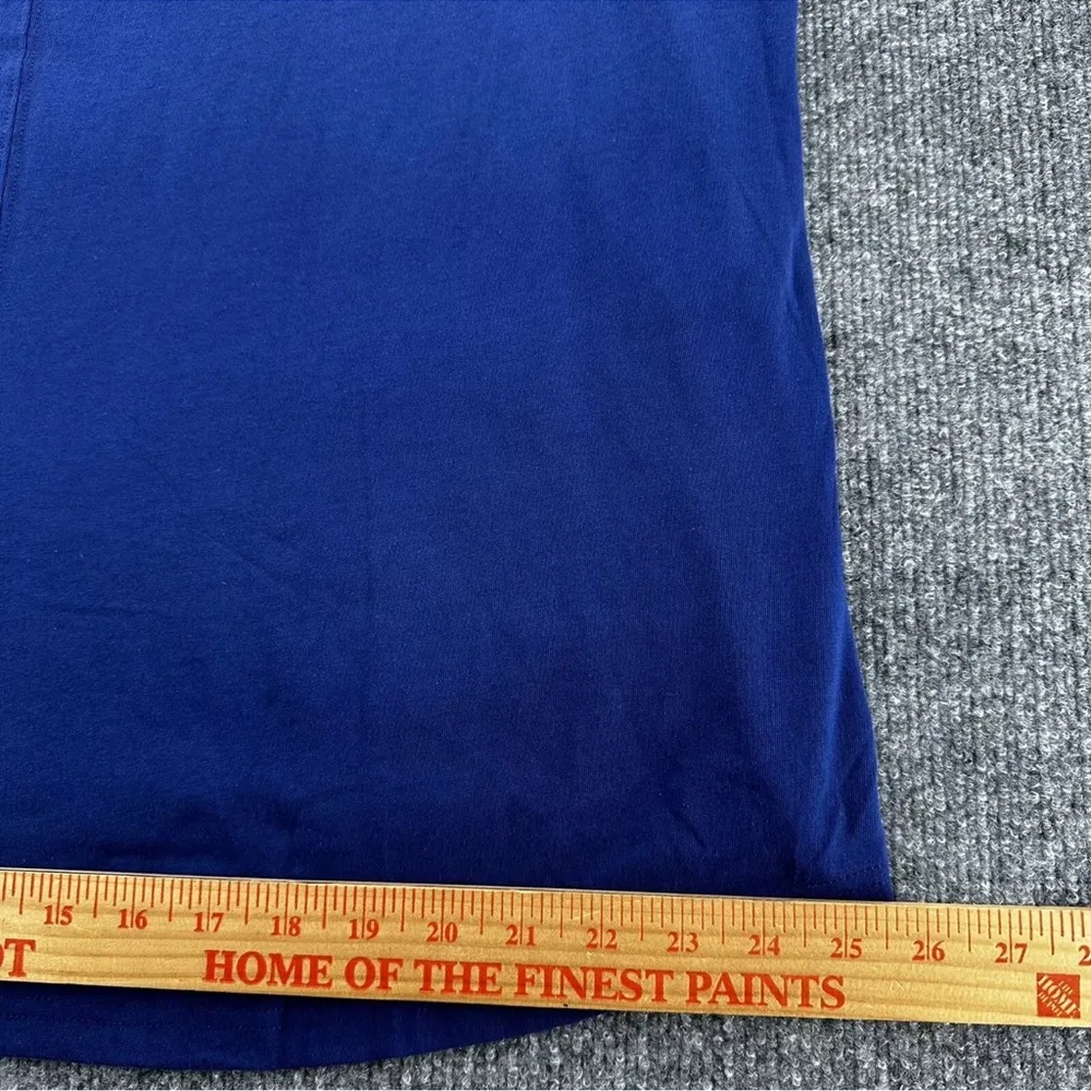 Duluth Trading Shirt Navy Blue Cotton Short Sleeve Tee Hi Lo Size XXL - Image 6