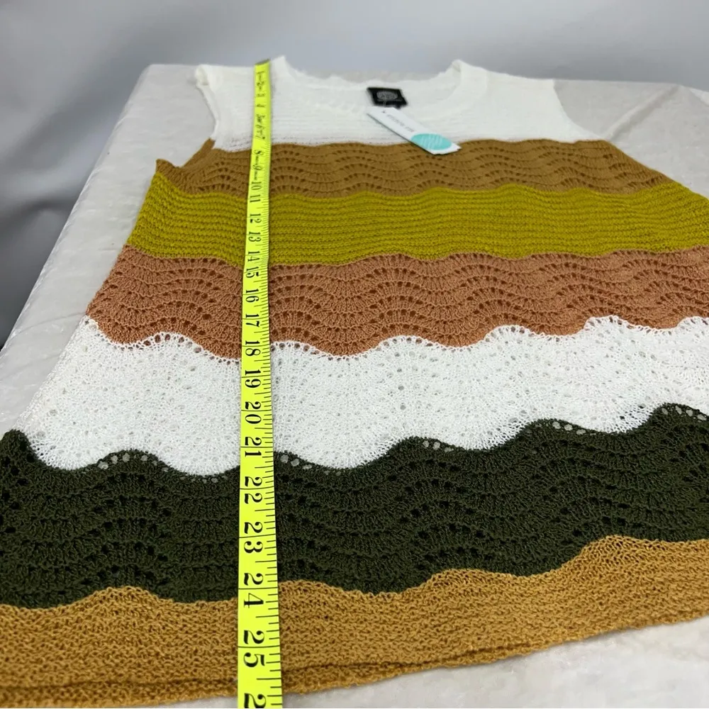 Bobeau stitchfix xl Carmel sleeveless crochet sweater NWT see measurements - Image 6