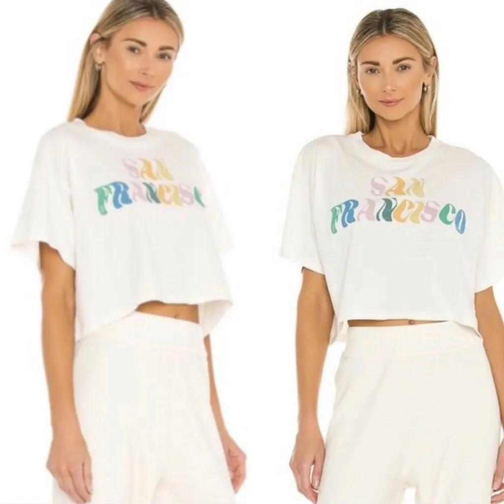 REVOLVE DAYDREAMER la San Francisco Boxy Cropped Tee Small - Image 2