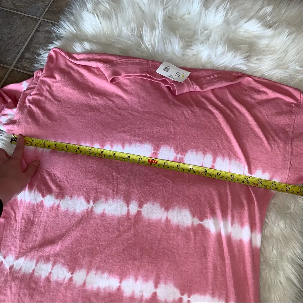 PINK Victoria’s Secret Tie dye Striped Loose Shirt // Comfy, Casual, Trending - Image 5