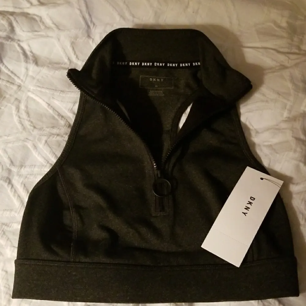 DKNY Dark gray sports bra - Image 2