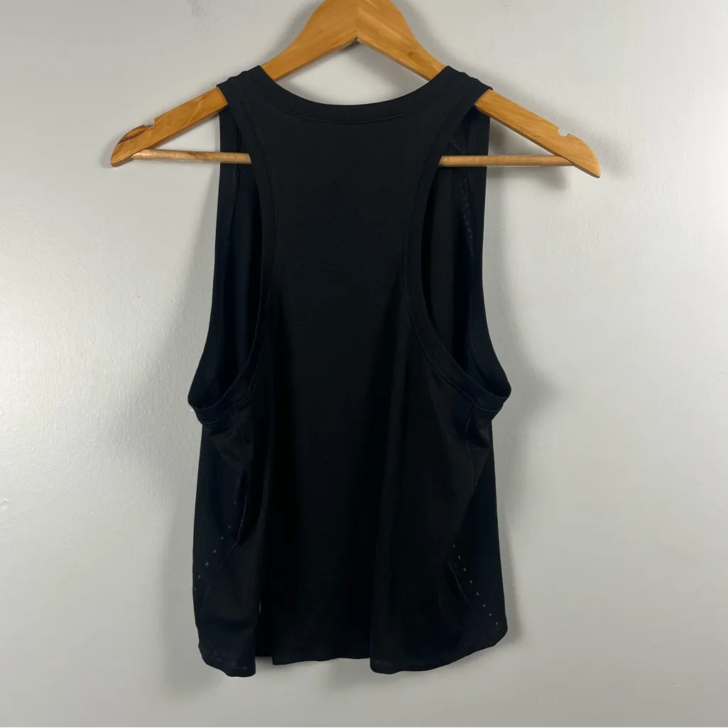 Lululemon black mesh polka dot sleeveless top size 6 READ - Image 3