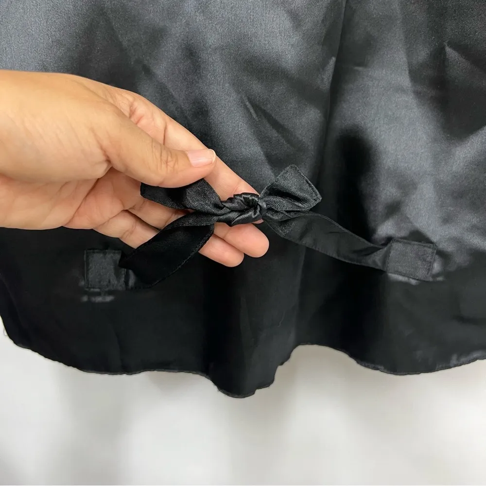 Silk blend Black Sequin large vest - Image 3