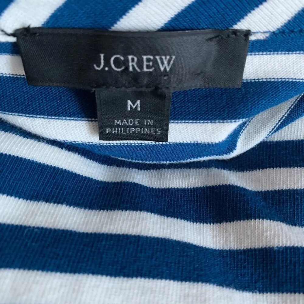J.Crew Womens Size Medium Multicolor Stripe Knit Front Pocket Shift Dress - Image 6