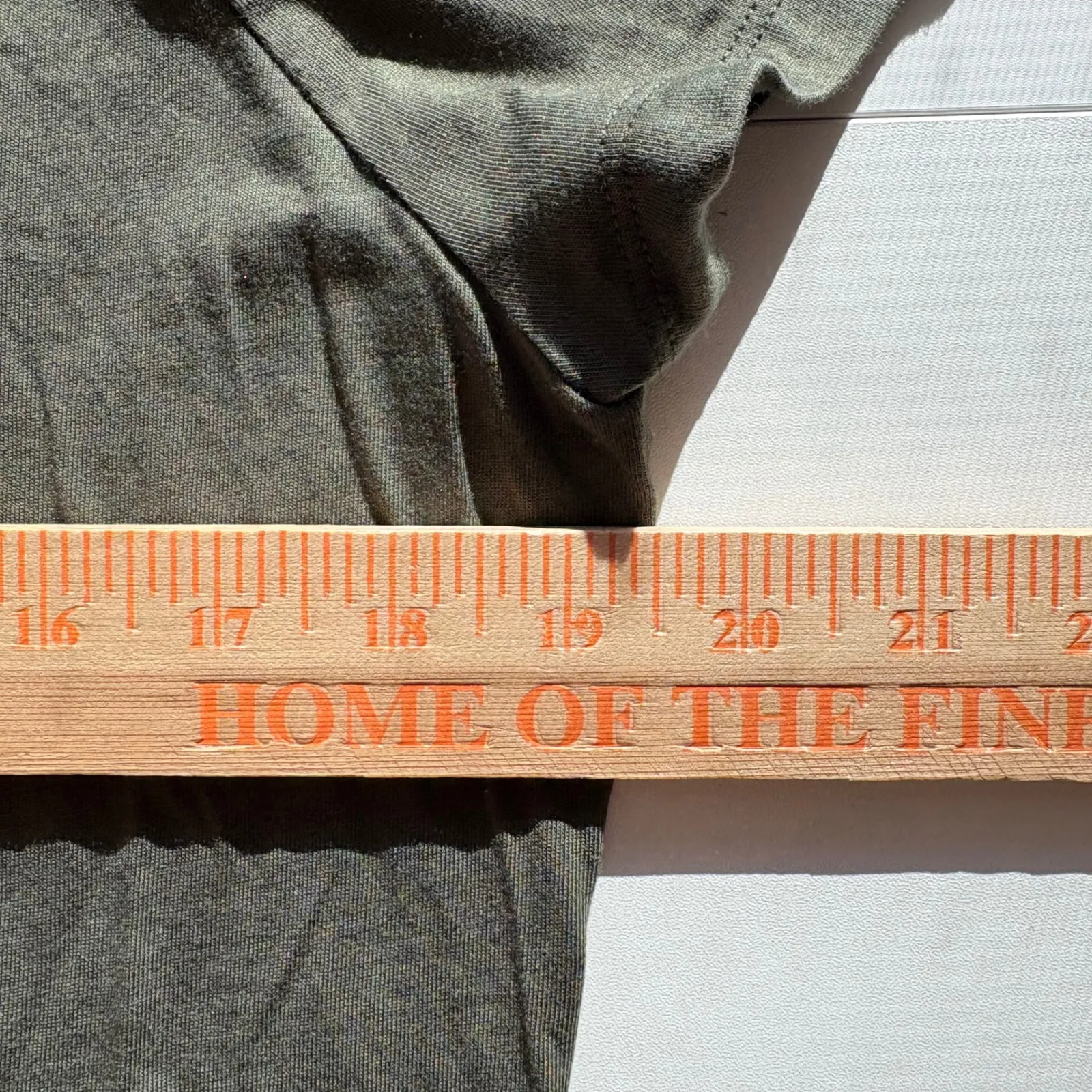 Lauren Ralph Lauren Womens T Shirt Olive Green RL Logo Size L - Image 3