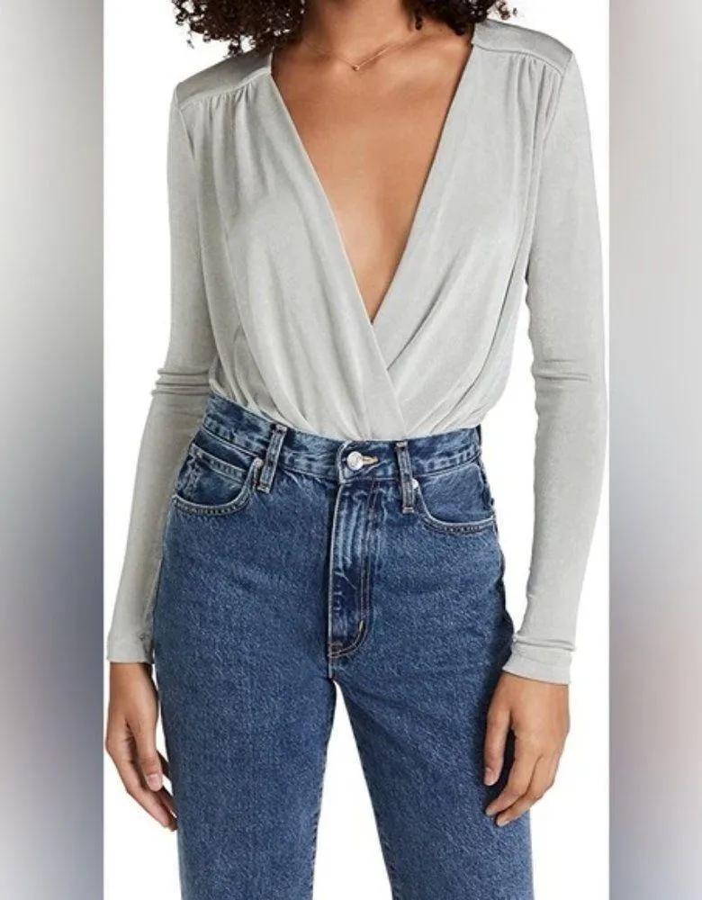 Free People Intimately Free Turnt Crossover thong Bodysuit Oxide Large - Image 12