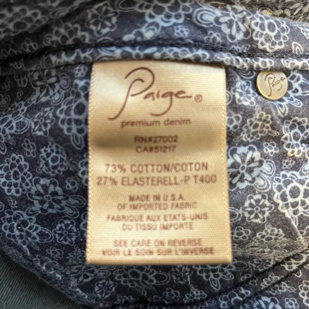 Paige Skyline Bootcut Denim Mid-Rise Medium Wash Jeans Sz 26 EUC - Image 10