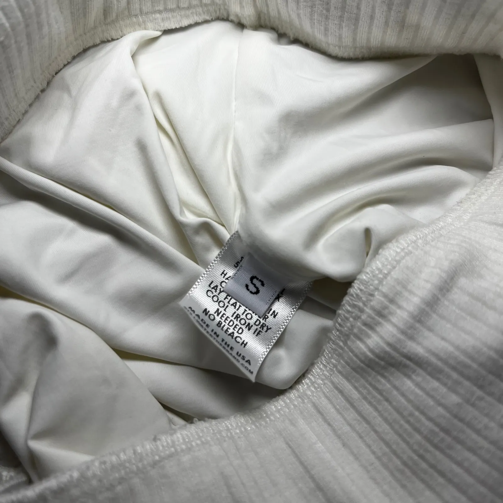 STILLWATER The Rib Edit Knit Midi Skirt High Slit White Pencil Quite Luxury SM - Image 9