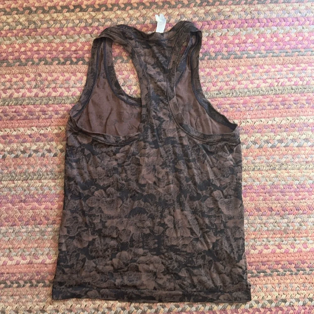 Athleta  BROWN & BLACK ATHLETIC RACERBACK TANK - Image 2