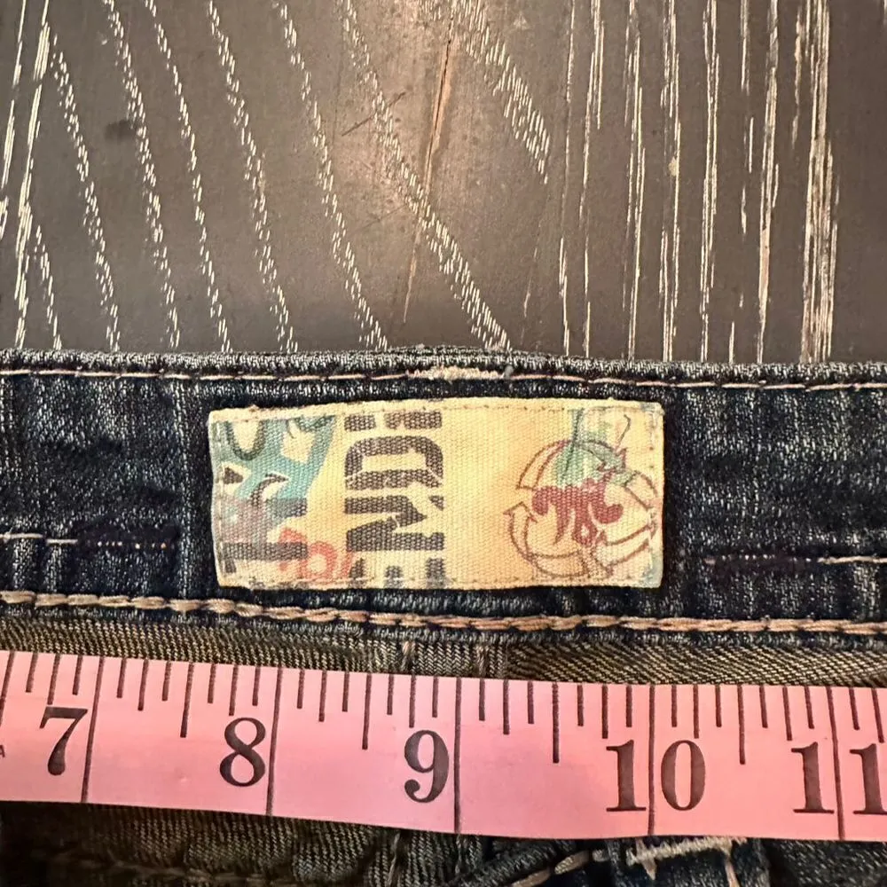 MEK Denim Women's Bootcut Jeans Blue Stretch Cotton Blend Size 32 - Image 4