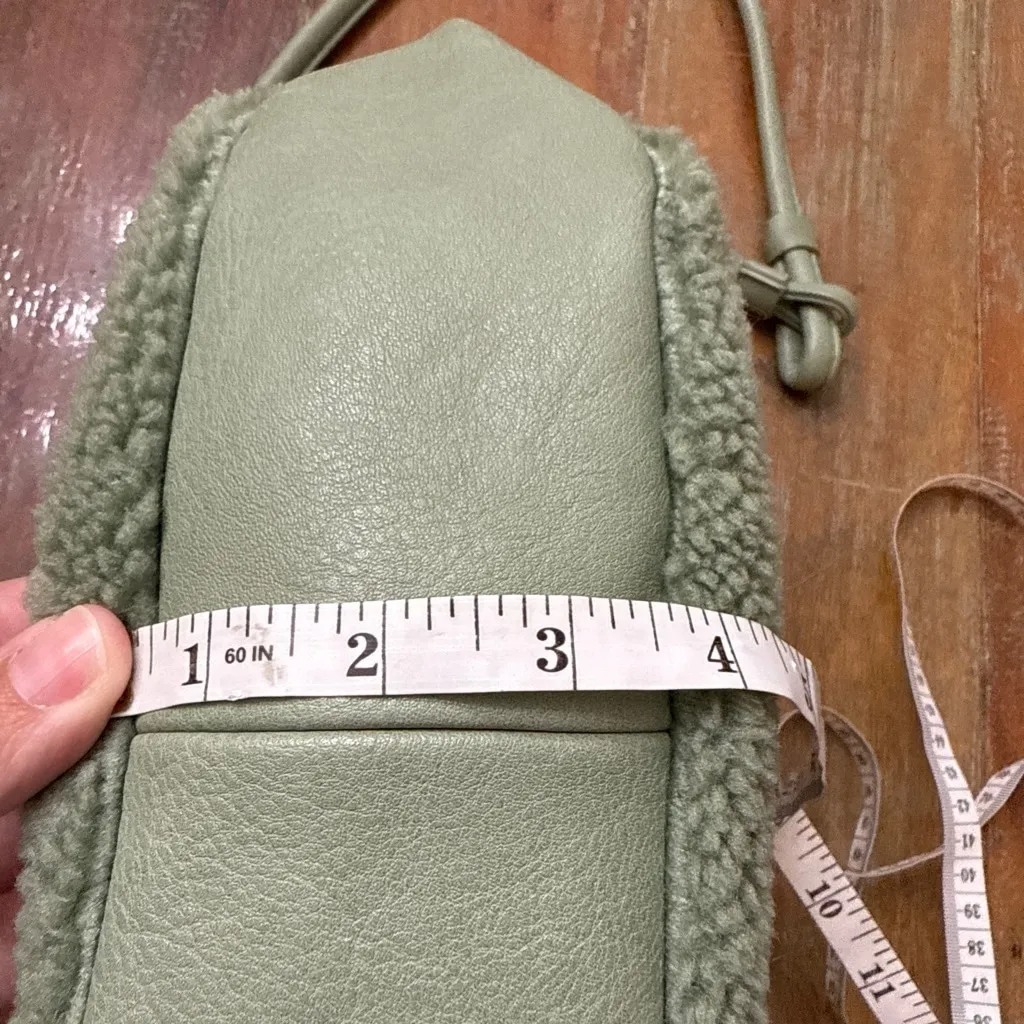 Free People Green Sherpa Shoulder Bag Bag Women’s Winter - Image 11