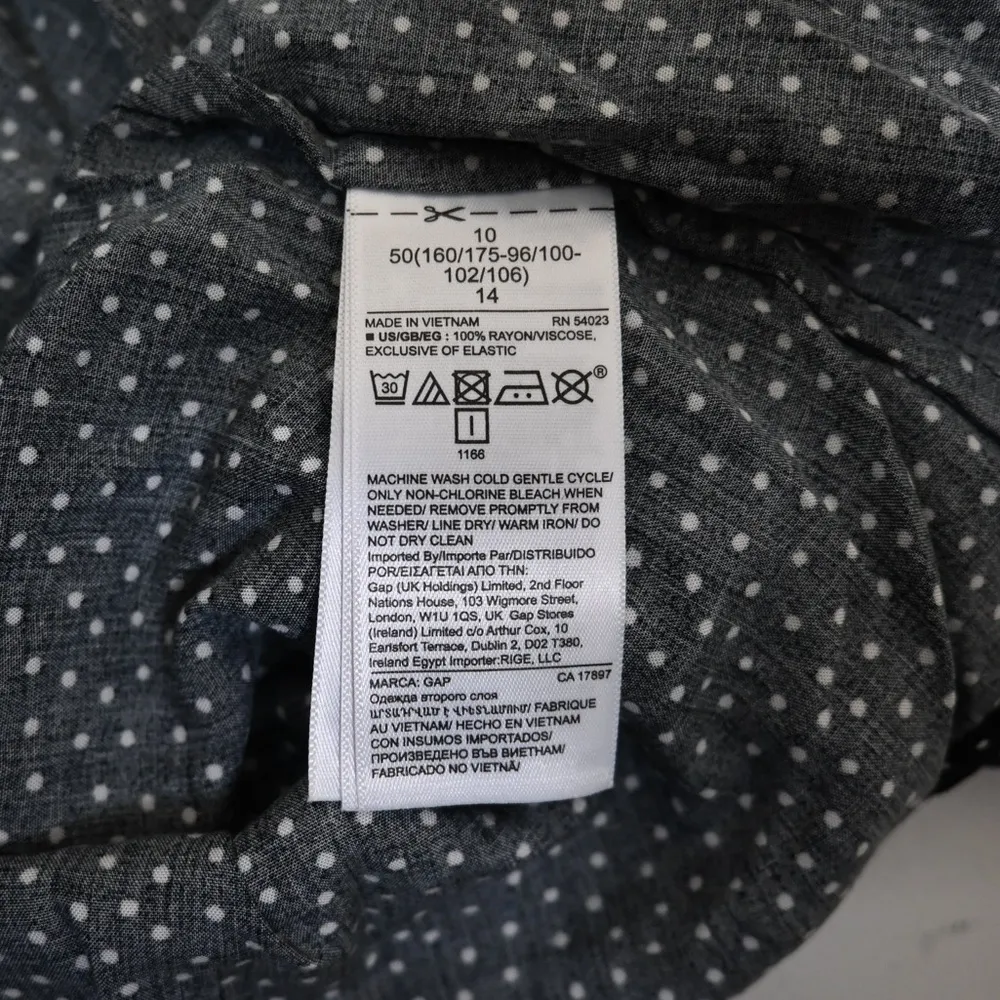 GAP Womens 10 Midi Dress in Black Dot - Image 8