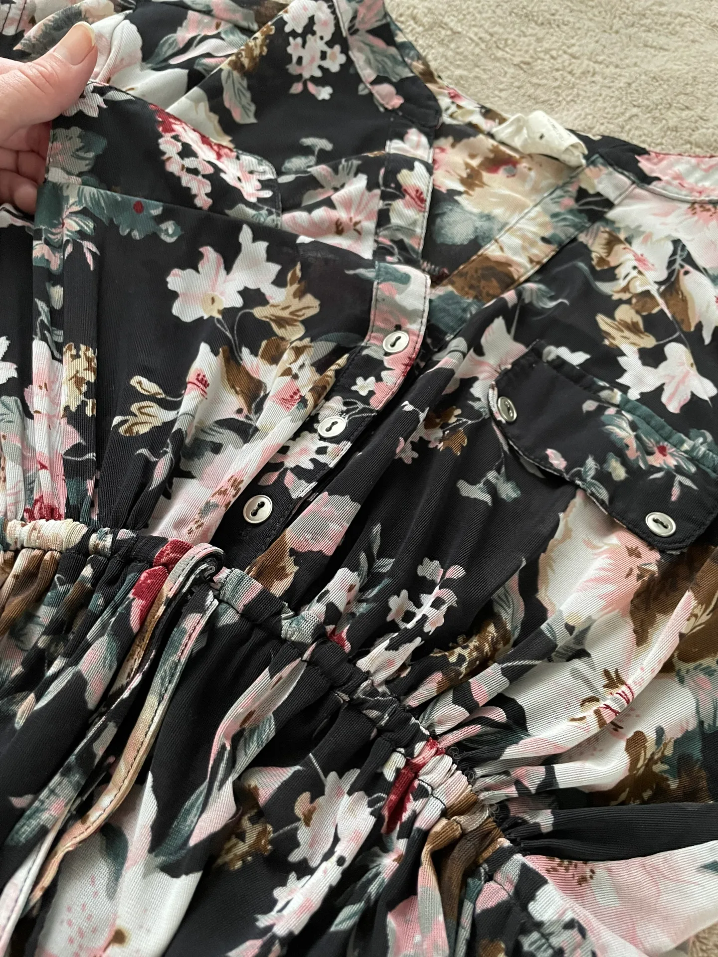 Siren Lily Sheer Maternity Blouse - Image 5