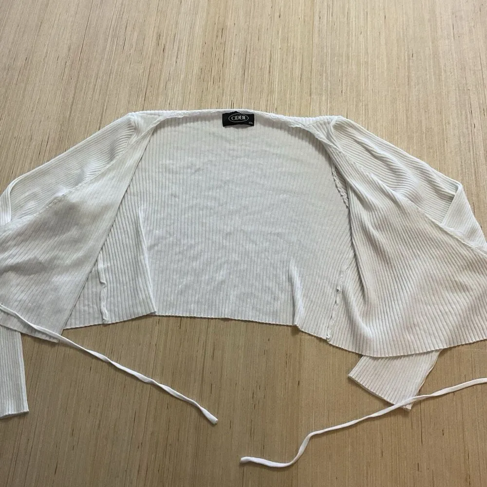 cider women's clothing 2XL V-NECK Wrap TIE TOP Plus Size Long Sleeve - Image 4