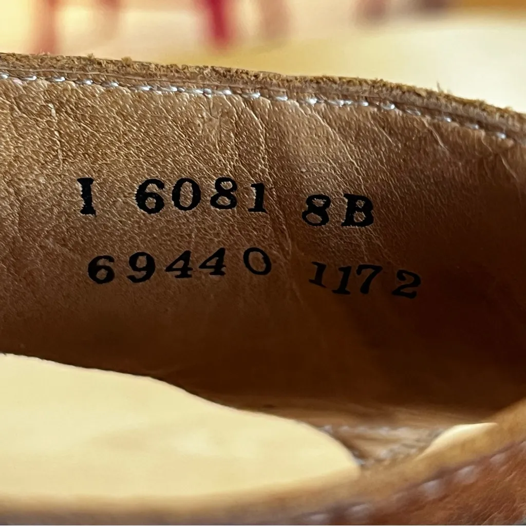 Charlie 1 Horse Women’s Thong Brown Leather Beaded Sandals Artisan 8B Size 8 - Image 8