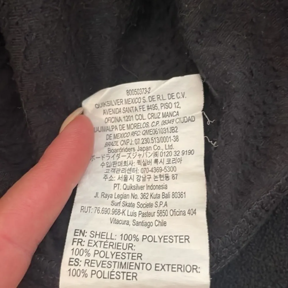 Roxy Black Zip Up Fleece Jacket - Image 7