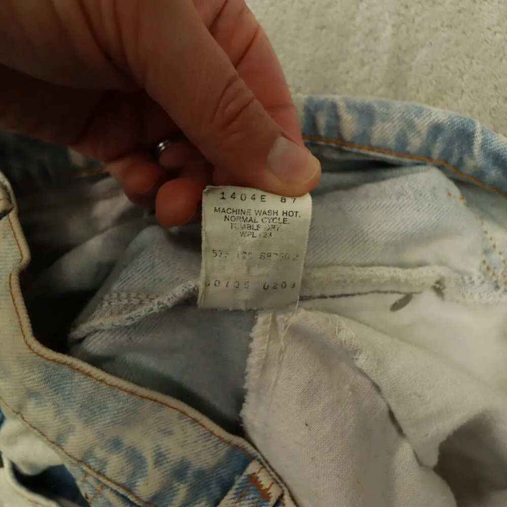 LEVI'S Orange Tab 705 Student Acid Wash Jeans size 30x34 actual 27x33 USA‎ Made - Image 12