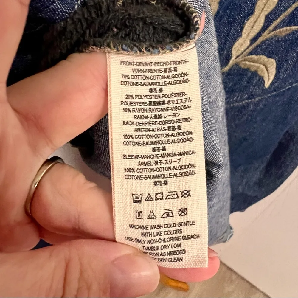 Free People  Embroidered Top B2 - Image 6